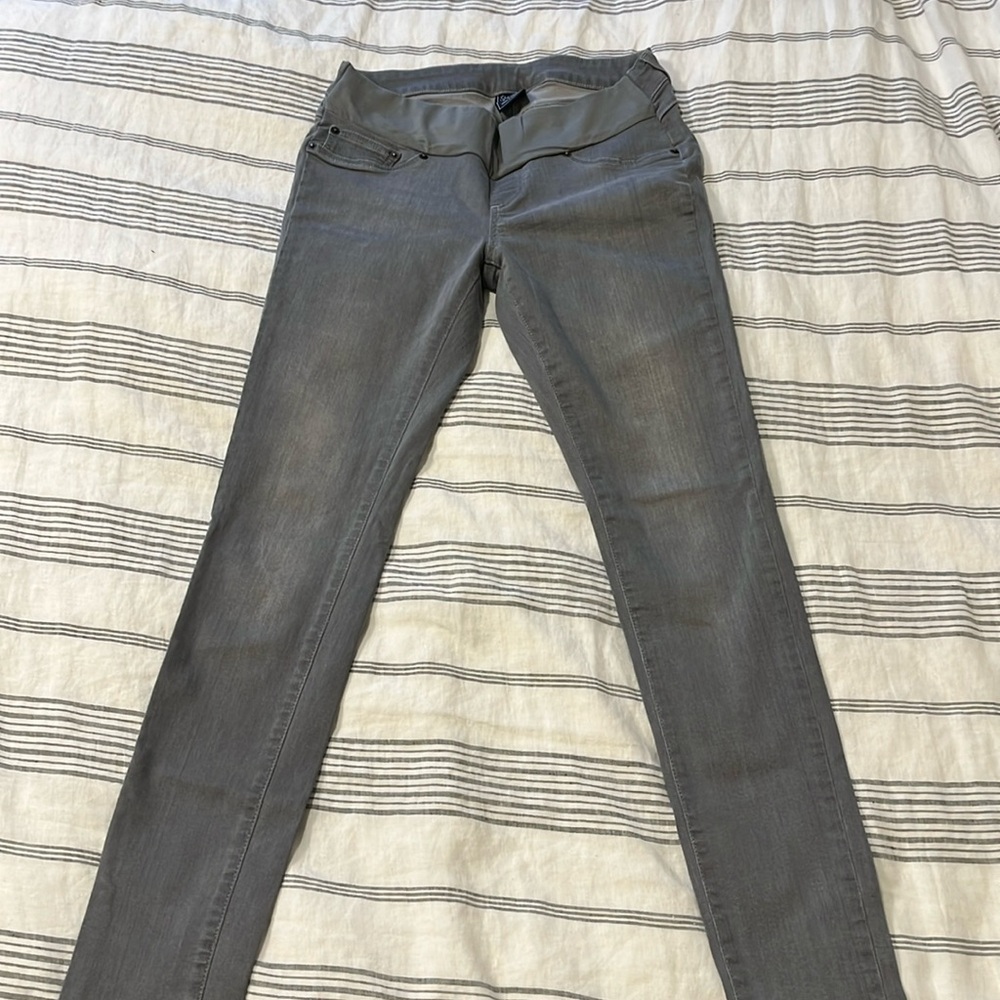 Seraphine maternity grey skinny denim legging jeans size US 6